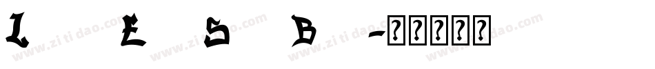 Lower East Side Bold字体转换